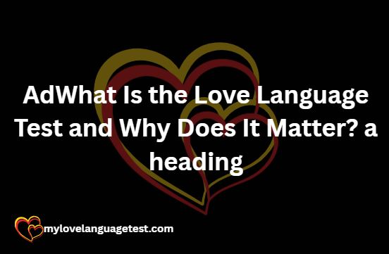 Love Language Test